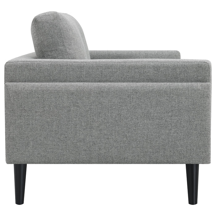 Coaster Rilynn 2-piece Upholstered Track Arms Sofa Set Grey