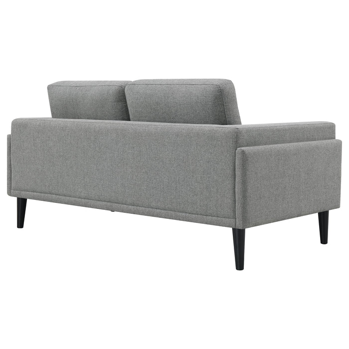 Coaster Rilynn Upholstered Track Arms Loveseat Grey Default Title