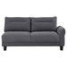 Coaster Caspian Upholstered Curved Arms Sectional Sofa Grey Default Title