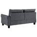 Coaster Caspian Upholstered Curved Arms Sectional Sofa Grey Default Title