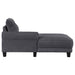 Coaster Caspian Upholstered Curved Arms Sectional Sofa Grey Default Title