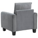 Coaster Davis 2-piece Upholstered Rolled Arm Sofa Grey Sofa+Loveseat+Armchair