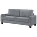 Coaster Davis Upholstered Rolled Arm Sofa Grey Default Title