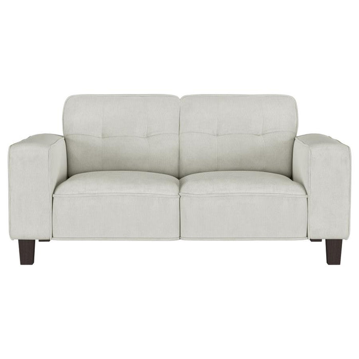 Deerhurst  Upholstered Track Arm Sofa Set Greige