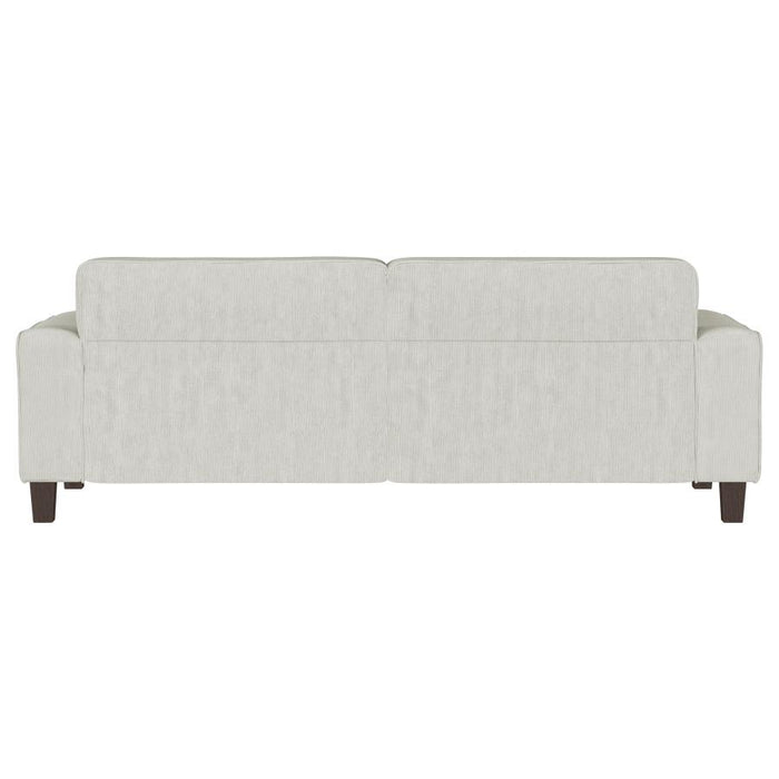 Deerhurst Upholstered Track Arm Tufted Sofa Greige