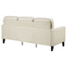 Coaster Jonah Upholstered Track Arm Sofa Ivory Default Title