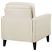 Coaster Jonah Upholstered Track Arm Accent Club Chair Ivory Default Title