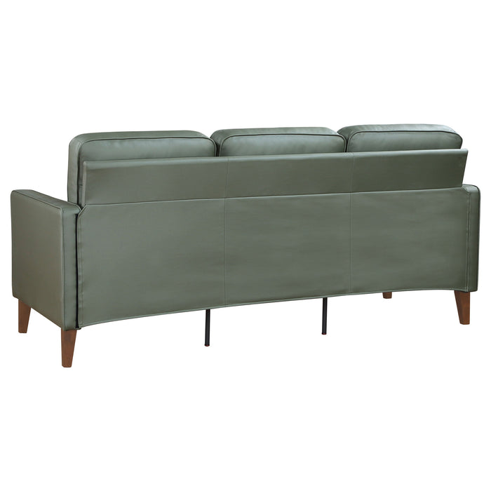 Coaster Jonah Upholstered Track Arm Sofa Green Default Title