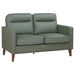 Coaster Jonah Upholstered Track Arm Loveseat Green Default Title