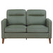 Coaster Jonah Upholstered Track Arm Loveseat Green Default Title