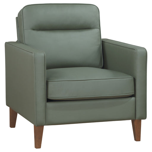 Coaster Jonah Upholstered Track Arm Accent Club Chair Green Default Title