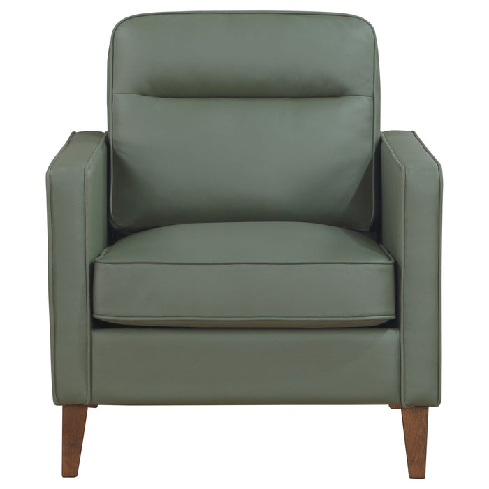 Coaster Jonah Upholstered Track Arm Accent Club Chair Green Default Title