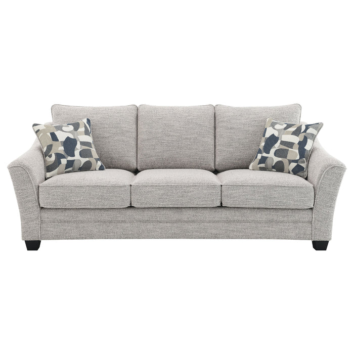 Tomkins  Boucle Upholstered Sofa Set Light Grey