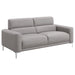 Coaster Glenmark 2-piece Track Arm Living Room Set Taupe Sofa+Loveseat