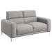 Coaster Glenmark 2-piece Track Arm Living Room Set Taupe Sofa+Loveseat