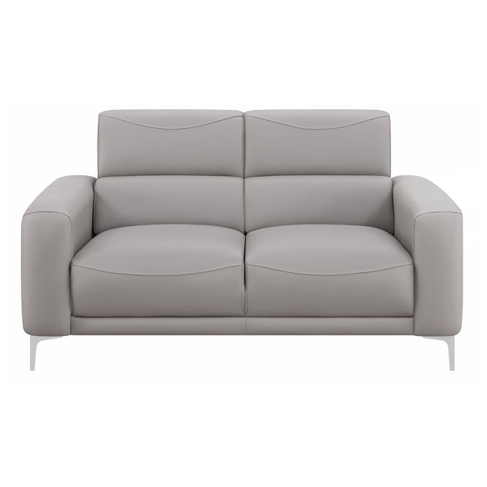 Coaster Glenmark Track Arm Upholstered Loveseat Taupe Default Title