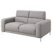 Coaster Glenmark Track Arm Upholstered Loveseat Taupe Default Title