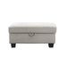 Coaster Whitson Upholstered Storage Ottoman Stone Default Title