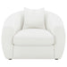 Coaster Isabella 2-piece Upholstered Tight Back Living Room Set White Sofa+Loveseat+Armchair