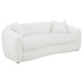 Coaster Isabella Upholstered Tight Back Sofa White Default Title