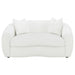 Coaster Isabella Upholstered Tight Back Loveseat White Default Title