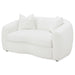 Coaster Isabella Upholstered Tight Back Loveseat White Default Title