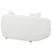 Coaster Isabella Upholstered Tight Back Loveseat White Default Title