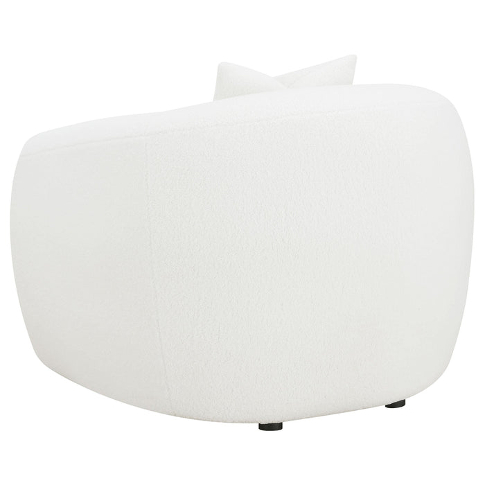 Coaster Isabella Upholstered Tight Back Chair White Default Title