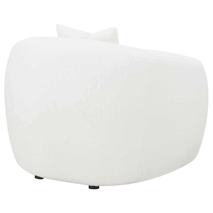 Coaster Isabella Upholstered Tight Back Chair White Default Title