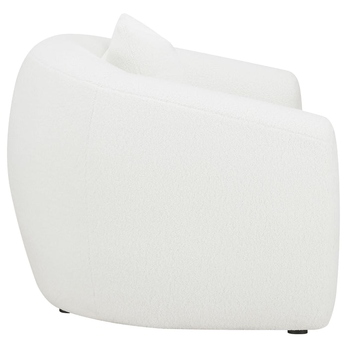 Coaster Isabella Upholstered Tight Back Chair White Default Title