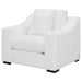 Coaster Ashlyn Upholstered Sloped Arms Chair White Default Title