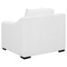 Coaster Ashlyn Upholstered Sloped Arms Chair White Default Title