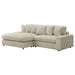 Coaster Blaine Upholstered Reversible Sectional Sofa Sand Big Grey