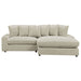 Coaster Blaine Upholstered Reversible Sectional Sofa Sand Big Grey