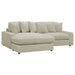 Coaster Blaine Upholstered Reversible Sectional Sofa Sand Big Grey