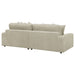 Coaster Blaine Upholstered Reversible Sectional Sofa Sand Big Grey