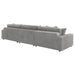 Coaster Blaine Upholstered Reversible Sectional Sofa Sand Big Grey