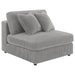 Coaster Blaine Upholstered Reversible Sectional Sofa Sand Big Grey