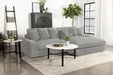 Coaster Blaine Upholstered Reversible Sectional Sofa Sand Big Grey