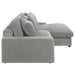 Coaster Blaine Upholstered Reversible Sectional Sofa Sand Big Grey