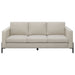 Coaster Tilly 2-piece Upholstered Track Arms Sofa Set Oatmeal Sofa+Loveseat+Armchair