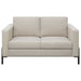 Coaster Tilly 2-piece Upholstered Track Arms Sofa Set Oatmeal Sofa+Loveseat+Armchair