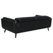 Coaster Shania 2-piece Track Arms Living Room Set Black