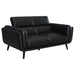 Coaster Shania 2-piece Track Arms Living Room Set Black