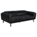 Coaster Shania Track Arms Sofa with Tapered Legs Black Default Title