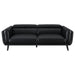 Coaster Shania Track Arms Sofa with Tapered Legs Black Default Title