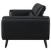 Coaster Shania Track Arms Sofa with Tapered Legs Black Default Title