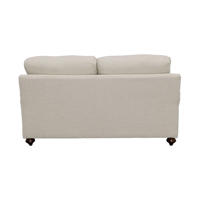 Coaster Glenn Recessed Arms Loveseat Light Grey Default Title