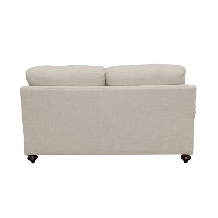 Coaster Glenn Cushion Back Loveseat Light Grey Default Title