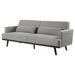 Coaster Blake Upholstered Sofa with Track Arms Sharkskin and Dark Brown Default Title